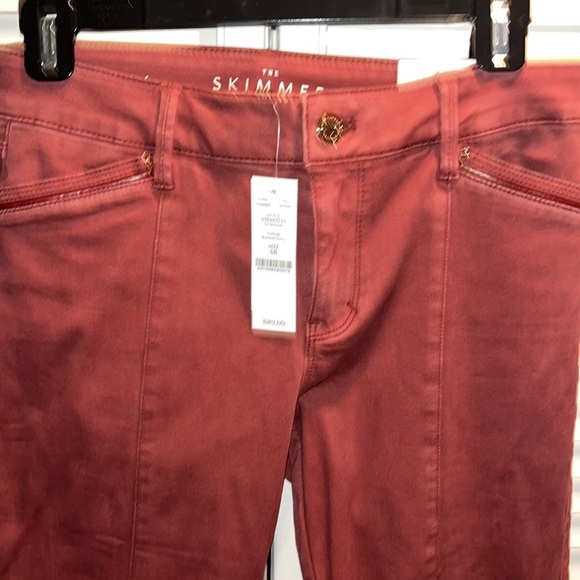White House Black Market Rust skimmer jeans women’s size 4 NWT - Picture 2 of 11